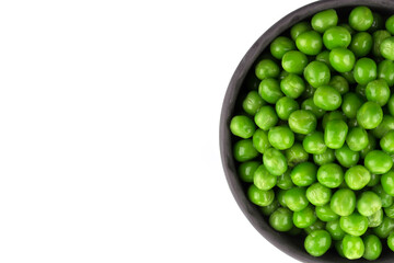 Bowl of green wet pea