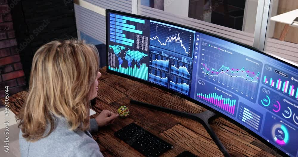 Aufkleber financial business analytics data dashboard