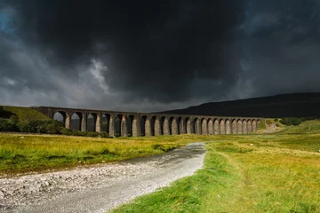 Fototapete Landwasserviadukt Ribblehead Viaduct in the Yorkshire Dales