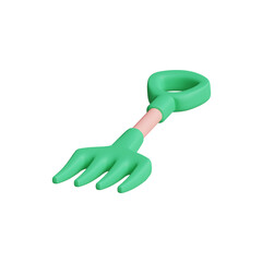 3d pitchfork farm icon