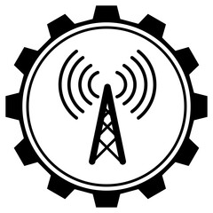 Network,internet,signal icon, concept icon technological progress.High tech illustration,vector  