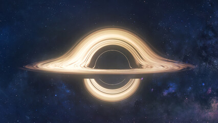 Black Hole in deep space. Gravity. Event Horizon. Universe sci-fi wallpaper. Elements of this image furnished by NASA. 