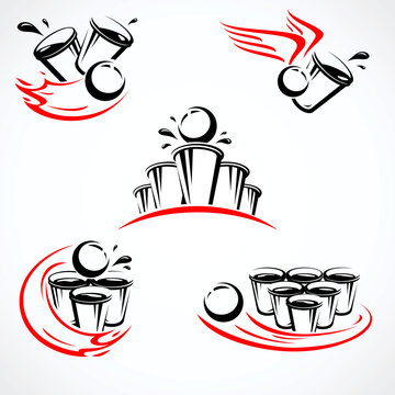Beer Pong Vector Images – Parcourir 2,106 le catalogue de photos