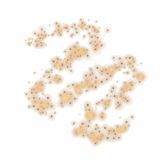 Gold Shining Paint Stain Hand Drawn Illustration brush stroke paint ornament decorate