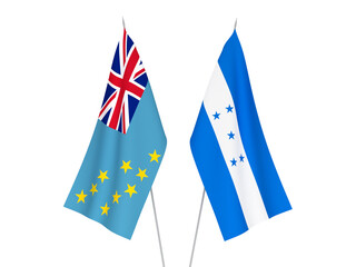 Honduras and Tuvalu flags