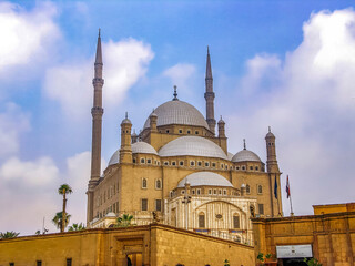 Fototapeta na wymiar The Great Mosque of Muhammad Ali Pasha or Alabaster Mosque