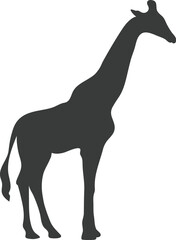 giraffe silhouette vector