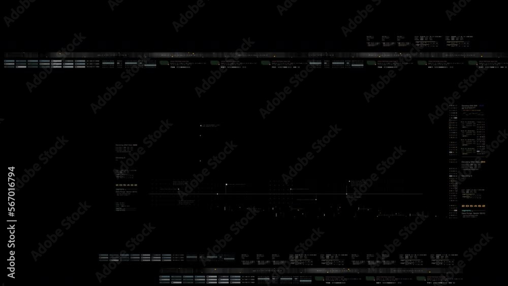 Poster Futuristic Data Matrix hear up display, user interface Screen Template with alpha channel for graphic overlay