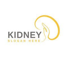 Kidney vector logo. simple Urology icon design template suitable for organization, company or community. EPS 10