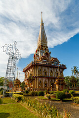 Naklejka premium Wat Chalong temple in Phuket Thailand 