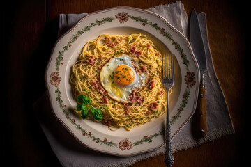 Italian Carbonara Spaghetti
