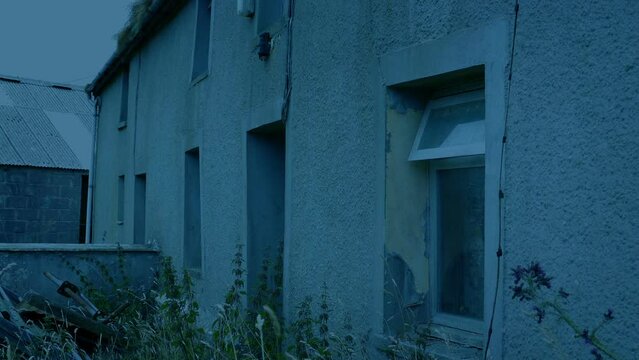 Old Run-Down House In The Evening
