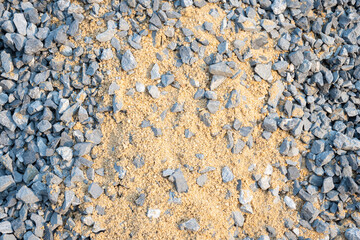 Sand and blue stone