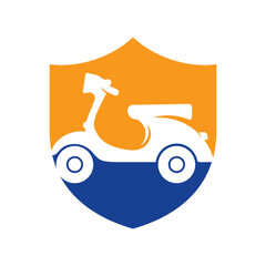 Vintage scooter vector illustration design. Scooter illustration on white background.