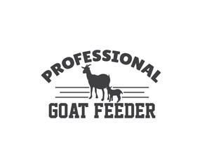 Goat Typography, Goat SVG, Goat EPS, Goat animal, farm life, 
