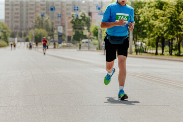 male runner athlete run marathon race