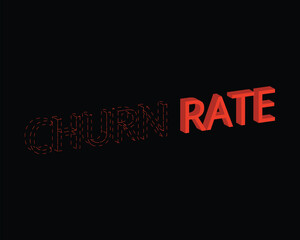 churn rate which is the rate at which customers terminate or cancel to pay for the service vector