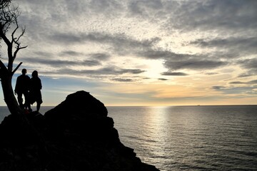 coucher de soleil en m&eacute;dit&eacute;rran&eacute;e