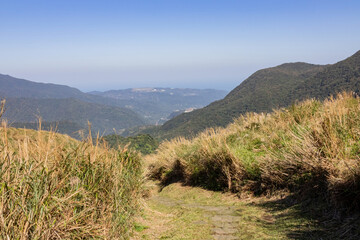 Sunny view of the beautiful landscape of Fish Road Historical Trail