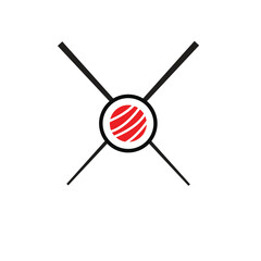 sushi food logo design