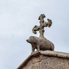 Church of Santa Maria del Azogue at Plaza de Andrade in Betanzos, Galicia, Spain