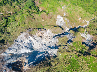 Aerial view of the Dayoukeng landscape of Yangmingshan National Park