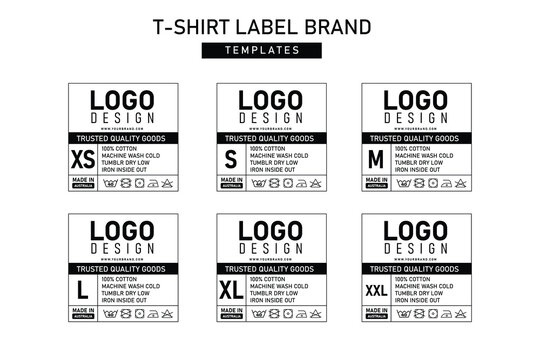 Clothing Label Tag Template Design