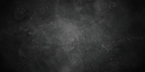 Dark black stone wall grunge backdrop texture background. monochrome slate grunge concrete wall black backdrop vintage marbled textured border background.	