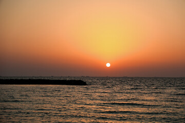 beautiful sunsen in Dubai