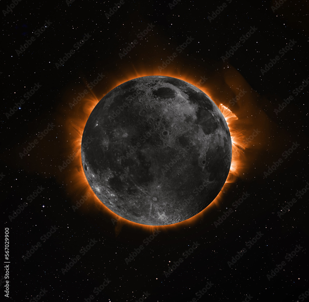 Aufkleber solar eclipse 