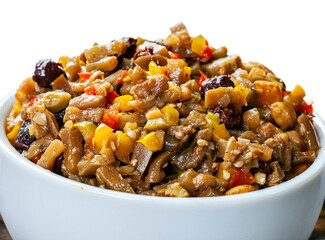 Caponata Eggplant, antepasto de berinjela, appetizer