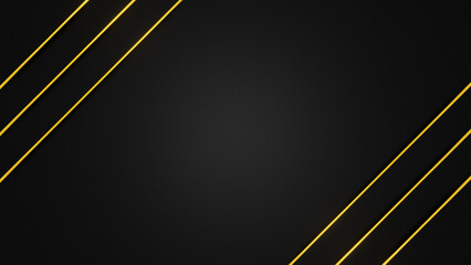 Modern abstract black gold background. Elegant concept design with golden line.