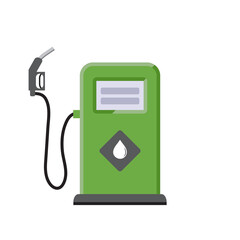 Fototapeta premium Petrol filling station vector. Gasoline, gas, benzine, diesel fuel station.