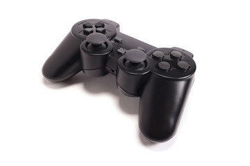 wireless game joystick isolated on white