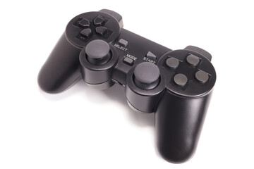 wireless game joystick isolated on white