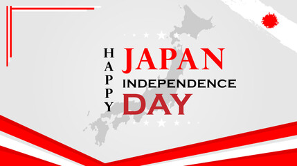 Japan independence day celebration background. Vector design.