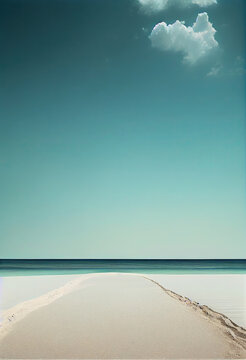 Empty beach seascap