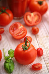 delicious and healthy red fresh tomatoes
