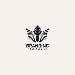 Scary Sphinx Logo Design Template 