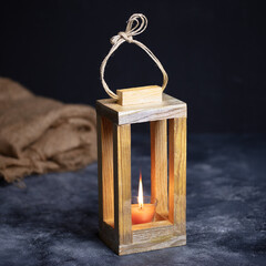 Candle holders in dark concept