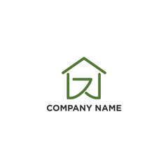 letter b and home logo vector, building logo inspiration