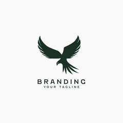 Flying eagle Logo Design Template 