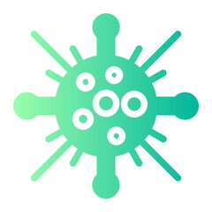 Obraz premium virus gradient icon