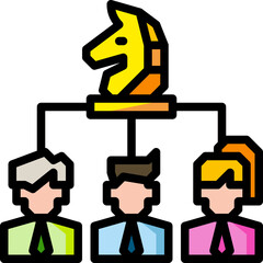 strategy filled outline icon