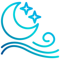 Obraz premium Breeze line icon