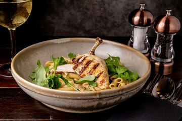 chicken and salad