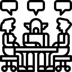 discussion outline icon