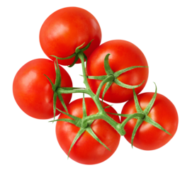 Delicious tomatoes cut out