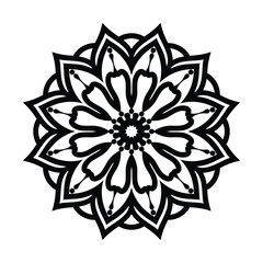 Simple Mandala Vector Illustration Design