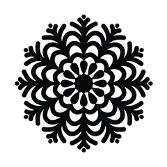 Simple Mandala Vector Illustration Design